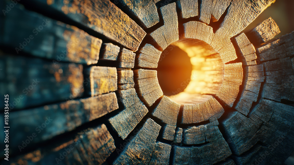 Poster truncated, a detailed, photorealistic close-up image of a textured tree trunk, showcasing its natura