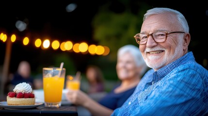 Seniors enjoy a delightful afternoon gathering in Houston's backyard