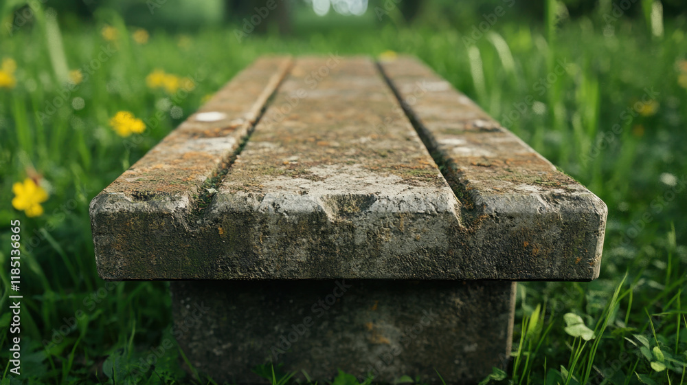 Poster truncated, a photorealistic image of a truncated concrete block, ideal for architectural and constru