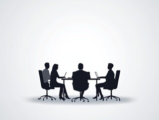 Fototapeta premium Business meeting, team collaboration, corporate teamwork