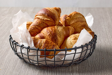 freshly baked croissants