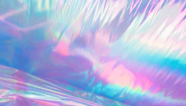 Holographic Pastel color background. Rainbow marble gradient. Iridescent foil effect texture. Dreamy background.