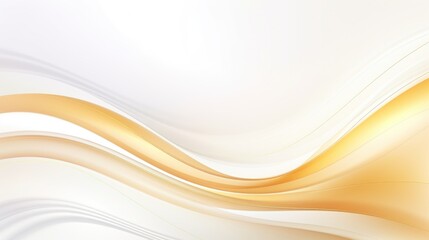 Free plain white background with gold wave