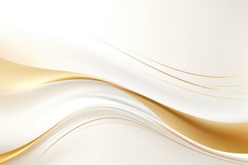 Free plain white background with gold wave