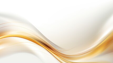 Free plain white background with gold wave