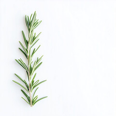 Fototapeta premium Fresh Rosemary Twig with Natural Green Color and Aromatic Appeal