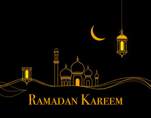 Printable pattern for wall decorations, covers, wallpapers, greeting cards on the occasion of a Muslim holiday. Ramadan . Oil painting