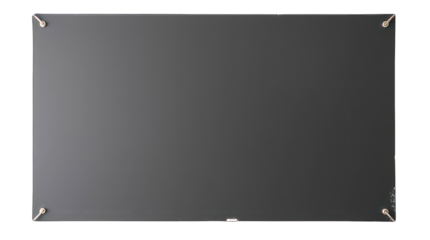 Abstract black rectangular surface frame border, template texture with a smooth matte finish isolated background