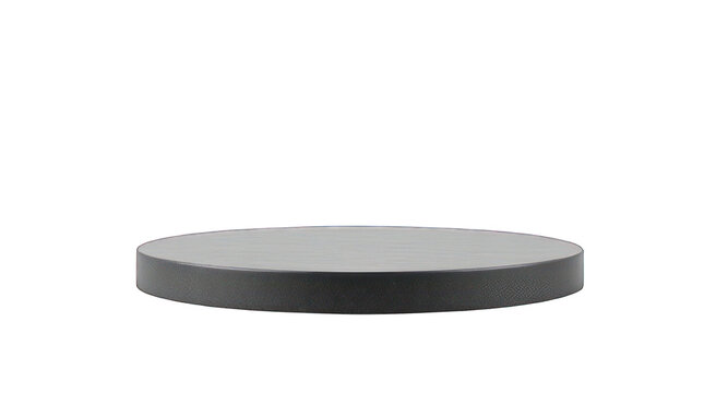 Black Round Pedestal Display Stand for Product Showcase
