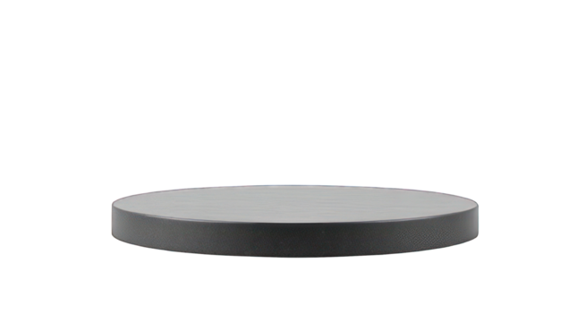 Black Round Pedestal Display Stand for Product Showcase