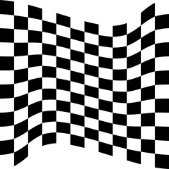 black and white checkered flag