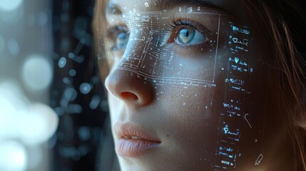 Futuristic Biohacking: Monitoring Health Stats with Integrated Digital Chip and AR Interface