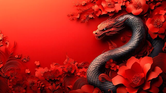 Chinese New Year.lunar new year,year of the snake.&nbsp;symbolizes the Lunar New Year of China