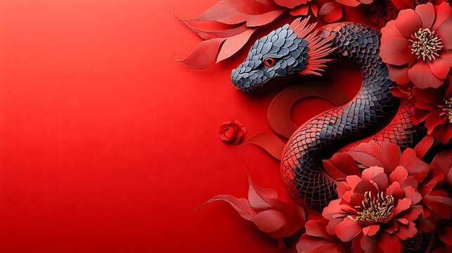 Chinese New Year.lunar new year,year of the snake.&nbsp;symbolizes the Lunar New Year of China