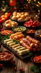 Chinese traditional festive table