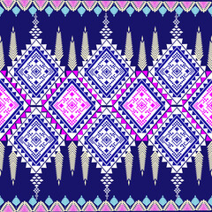 fabric pattern design blue background.