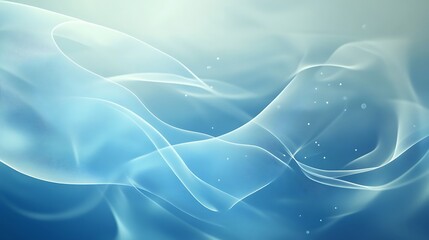Fototapeta premium Abstract Blue Waves Digital Art Background
