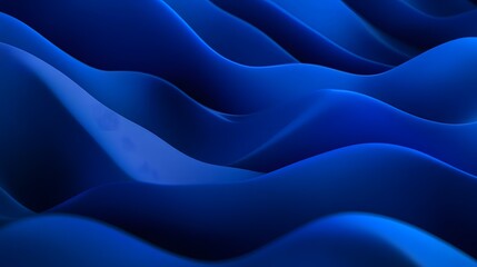 Obraz premium Abstract Blue Waves Smooth Surface Design