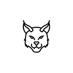 Lynx icon on transparent background
