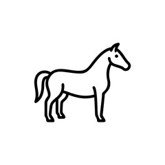 Fototapeta premium Horse icon isolated on transparent background 