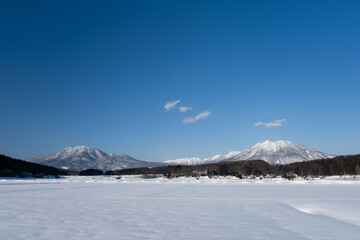 北信州の冬景色　