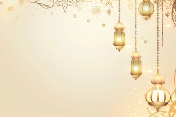 Islamic new year greeting celebration background