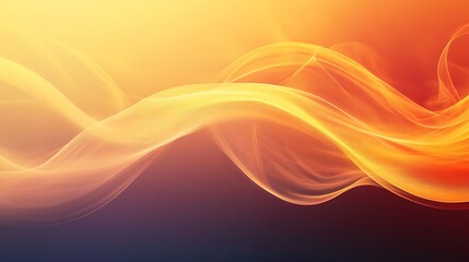 Obraz premium Abstract Orange and Yellow Wave Background Design