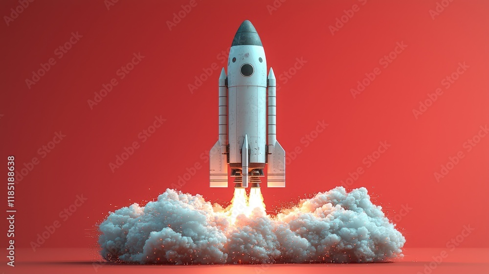 Poster rocket launch: a dynamic ascent into technological innovation and space exploration
