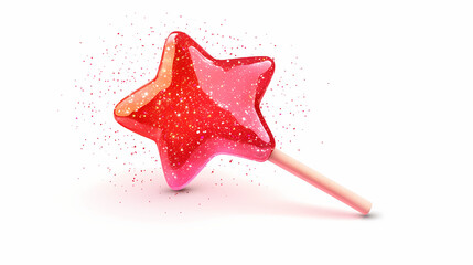 starshape isolated lollipop