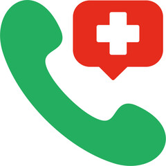 Obraz premium Hospital Phone Icon