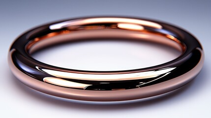 Fototapeta premium Rose Gold Wedding Ring: A Symbol of Enduring Love and Commitment. Luxury, Elegance, and Timeless Design. Perfect for Anniversaries and Special Occasions.