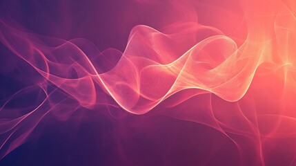 Abstract Pink and Orange Wave Design