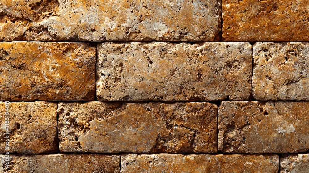 Poster rustic brown stone wall texture: awe-inspiring background image for design projects. perfect for add