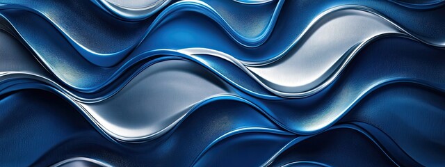 Obraz premium Background abstract wave gradient light pattern texture black line dark blue. Abstract wave background color elegant digital silver metal fabric grey shape curve flow luxury element space modern art