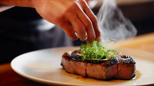 Culinary Masterpiece:  Steak Preparation