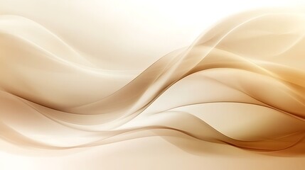 Obraz premium Abstract Beige and Brown Wave Design