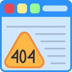 Fototapeta premium Error 404 Icon
