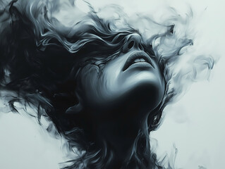 Fototapeta premium The coexistence between the darkness withing an individual and the beautiful inside him