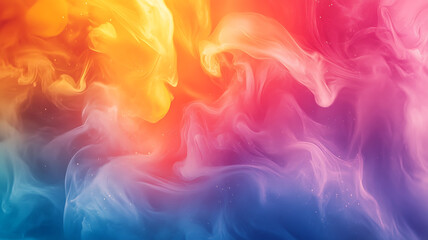 Obraz premium Vibrant abstract gradient grunge texture background with soft fluid shapes, perfect for cloudy backdrop