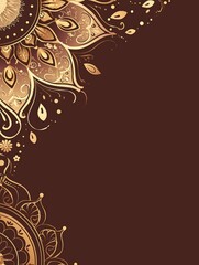 Free indian flower pattern rangoli background