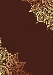 Fototapeta premium Free indian flower pattern rangoli background