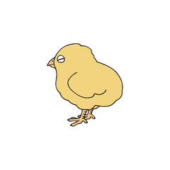 黄色いかわいいひよこ