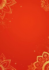 Free indian flower pattern rangoli background