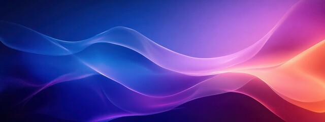 Abstract Smooth Gradient Blue Purple Background for Geometric Modern Design