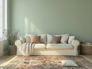 Modern Living Room Interior Design With Comfortable Sofa