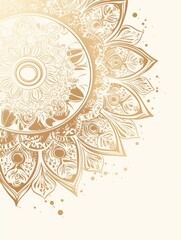 Free indian flower pattern rangoli background