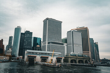 Obraz premium Puerto barcos de New York 