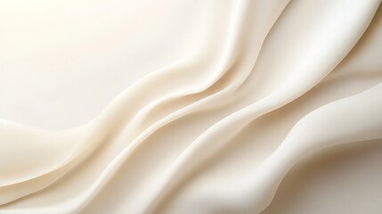 Elegant Draped Cream Colored Fabric Background