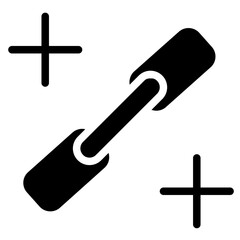 Linkage Plus Seo Glyph Icon
