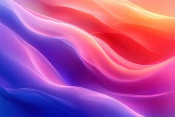 Obraz premium Abstract Vibrant Pink and Blue Gradient Wave Pattern Background